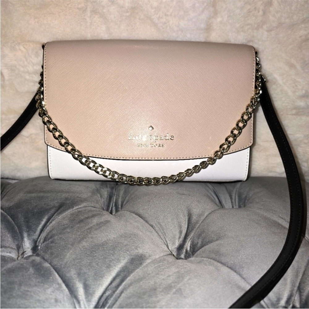 NWOT Kate Spade Carson Convertible Block Color Crossbody Bag with Gold Chain
